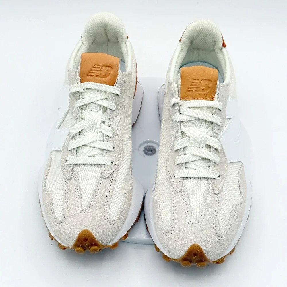 New Balance 327 Lifestyle Sneakers Size 7 Women White Brown WS327RA - NEW - Picture 6 of 10